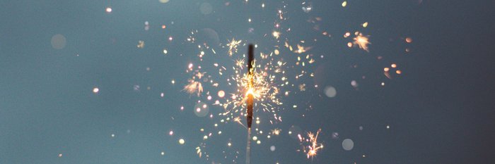 Wunderkerze in der Nacht